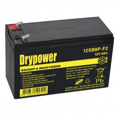 12SB9P-F2 Drypower 12V 9Ah SLA Medical & Multi Use Battery 12SB9P-F2 Drypower 12V 9Ah SLA Medical & Multi Use Battery