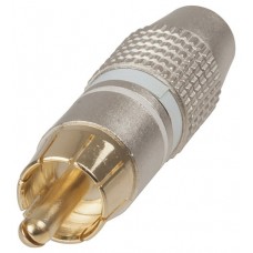Quality Gold RCA Plugs - White
