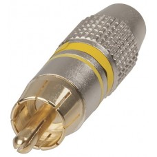 CAP1088GPYE Gold RCA Plug