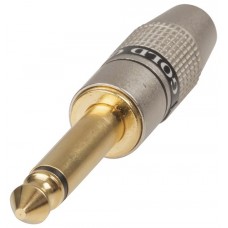 CAP1282GB 6.3mm Gold Mono Plug