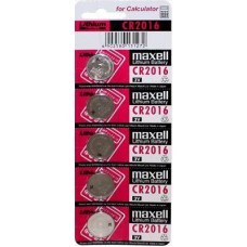 CR2016-BP5M Maxell Lithium Card of 5