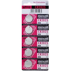 CR2025-BP5M Maxell Lithium Card of 5