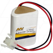 BEL-03-01042 Stanilite NiMH 6V 3.8Ah Battery