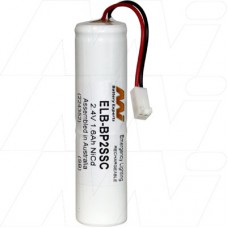 BEL-BP2SSC Luxalite NiCd 2.4V 1.6Ah Battery