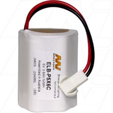BEL-P5X6C Pierlite NiMH 6V 3.8Ah Battery